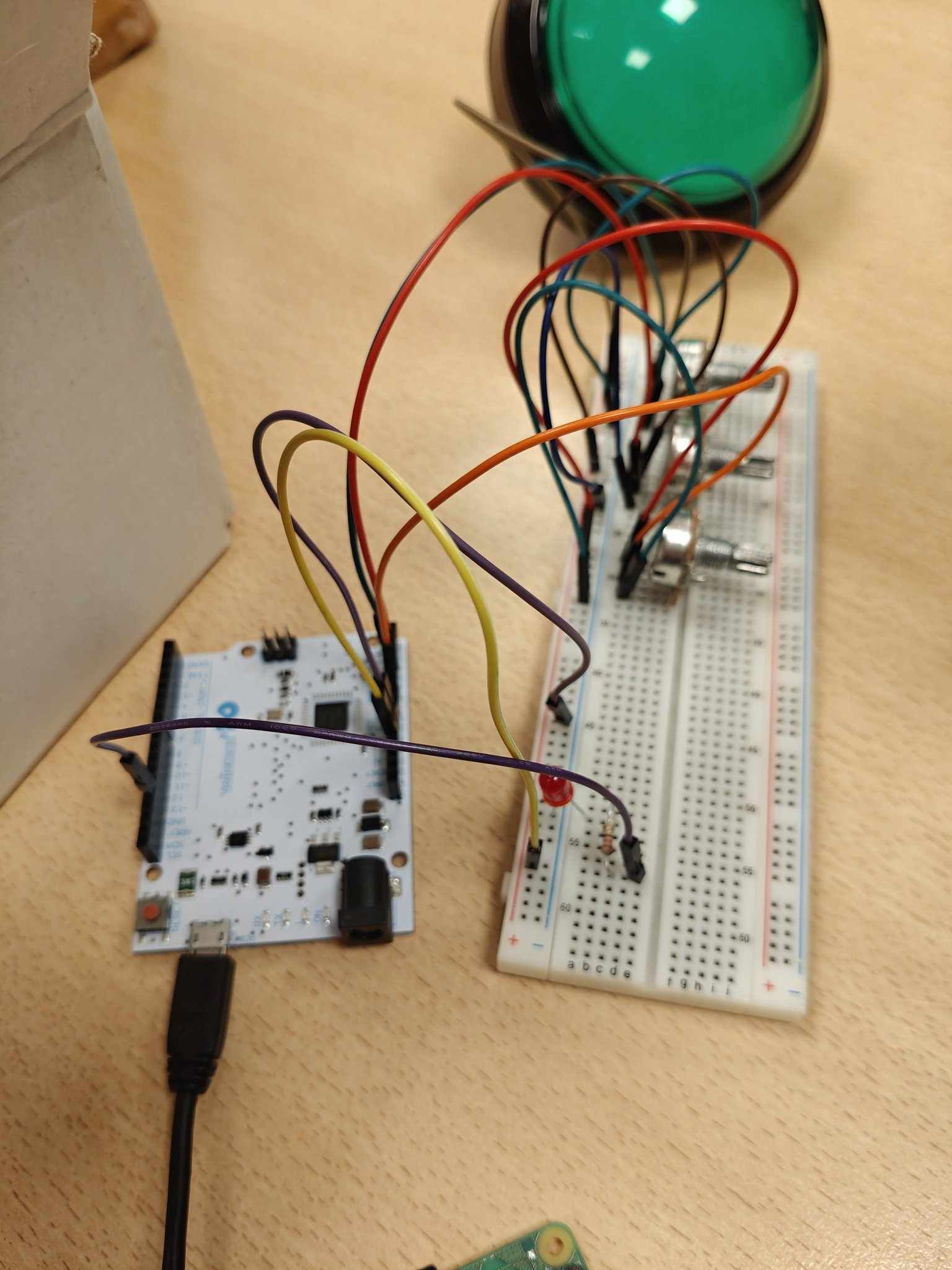 Alarm and control panel for the opening challenge