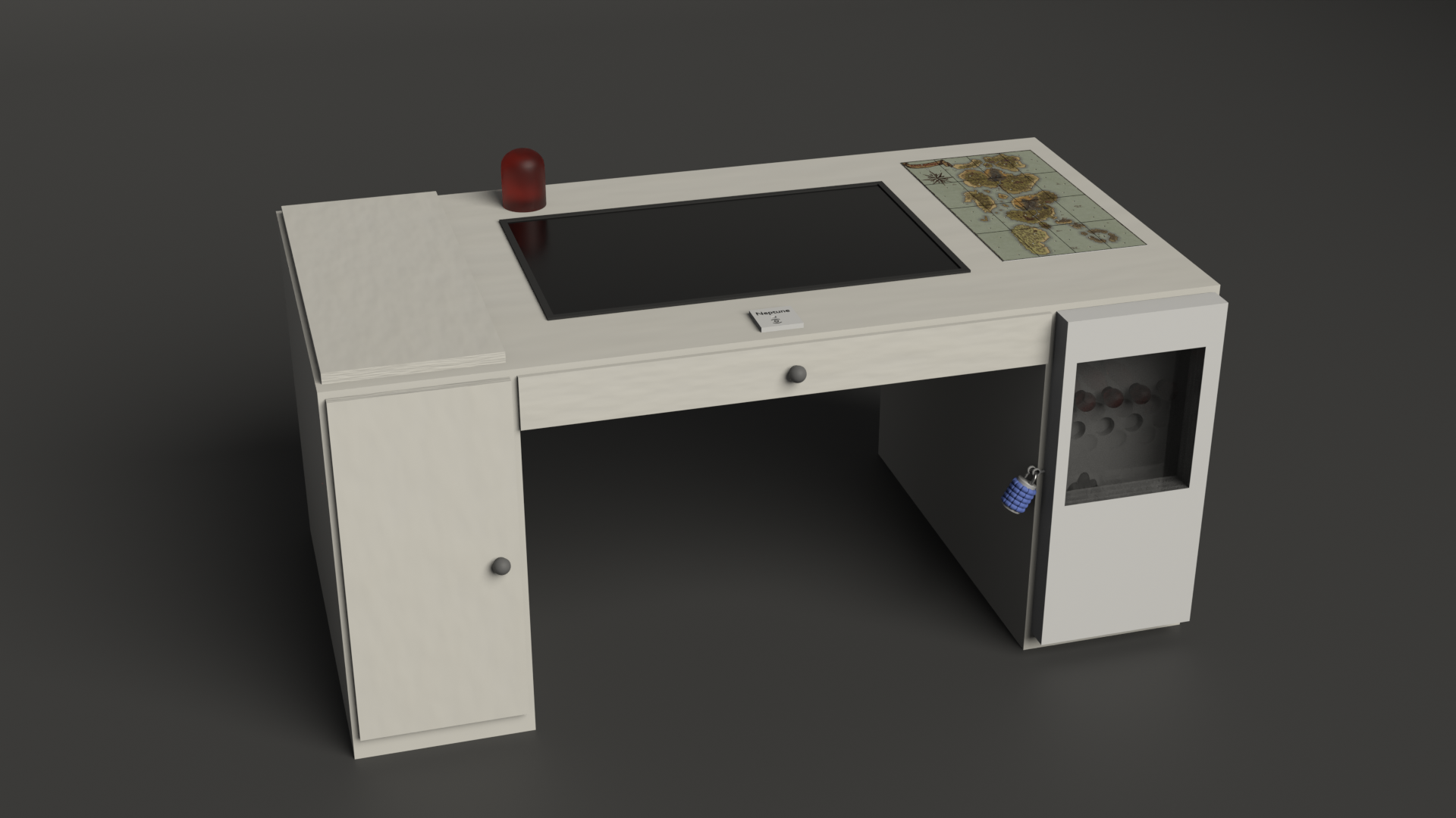 RFID naval map puzzle in progress